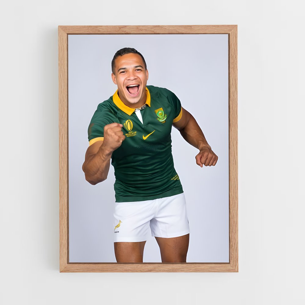 Poster Cheslin kolbe briller – affiche Rugby (vue 4)
